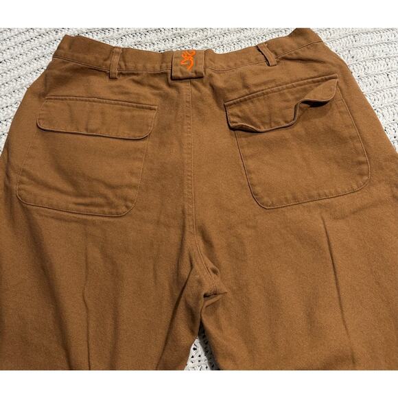 Browning Double Knee Work Pants Mens 38 x 32 Burnt Orange Gray 30212232 FW1803 - Picture 11 of 11